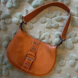 Stylish Tan Leather Shoulder Bag like new